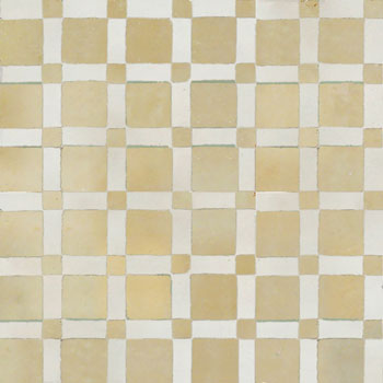 Mosaic House Moroccan tile Fes 11-1 Beige White  zellige, mosaic, zellij, field, pattern, glaze, simple, classic 